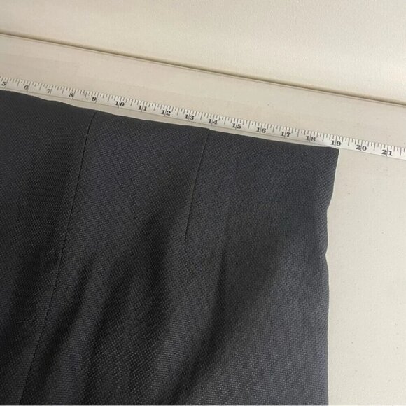 Ann Taylor NWT Black Zip Up Back Textured Semi Formal Midi Dress Size 10 - Picture 11 of 12